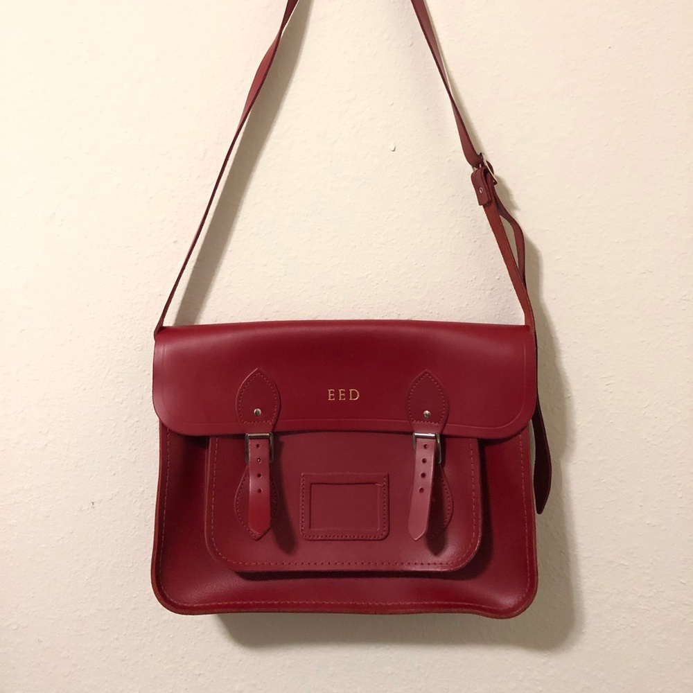 Brick Red Cambridge Satchel Company 13” Purse